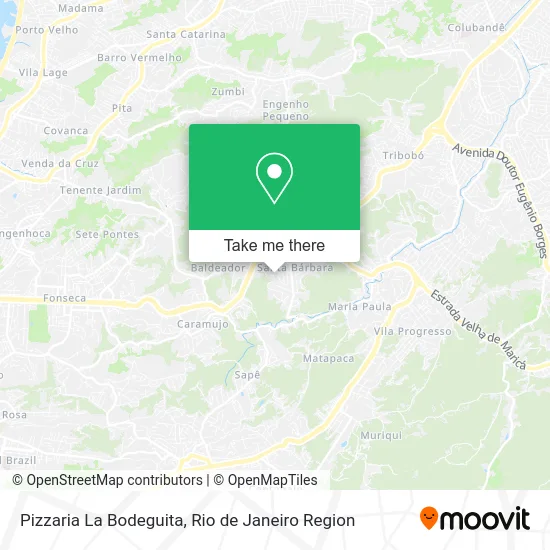 Pizzaria La Bodeguita map