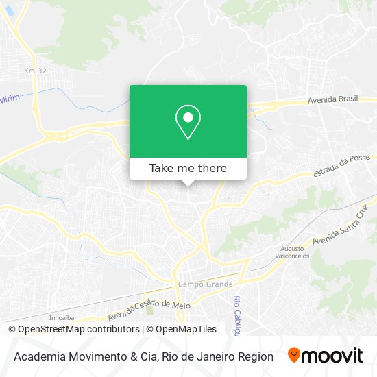 Academia Movimento & Cia map