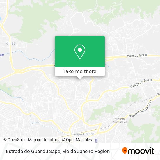 Estrada do Guandu Sapê map