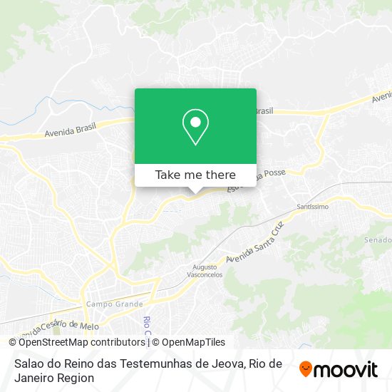 Salao do Reino das Testemunhas de Jeova map