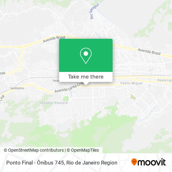 Ponto Final - Ônibus 745 map