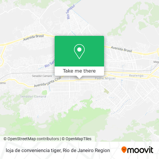 Mapa loja de conveniencia tiger