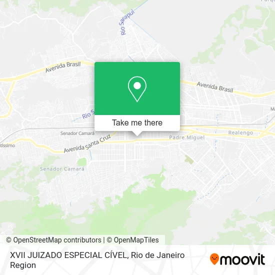 XVII JUIZADO ESPECIAL CÍVEL map