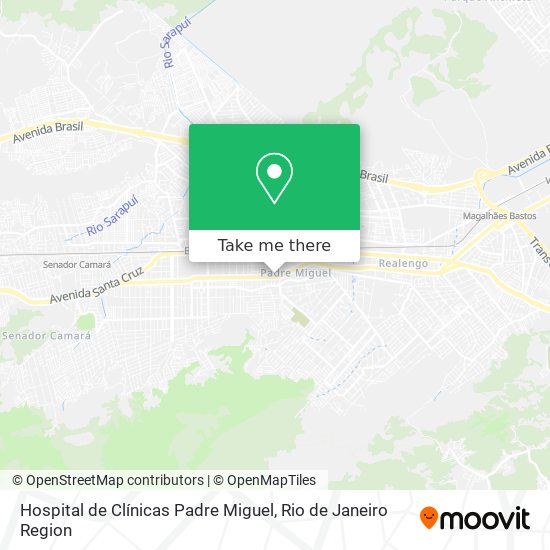 Hospital de Clínicas Padre Miguel map