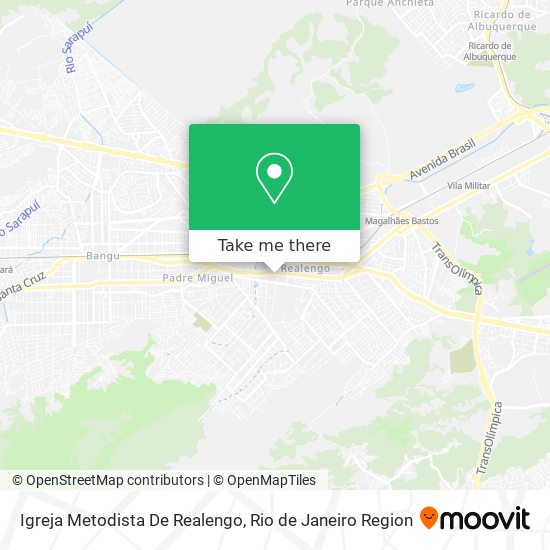 Mapa Igreja Metodista De Realengo