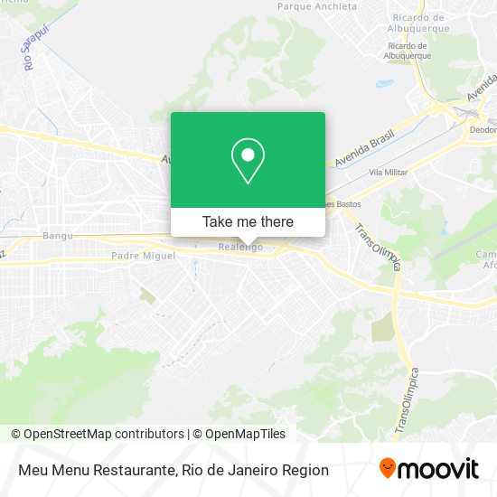 Mapa Meu Menu Restaurante