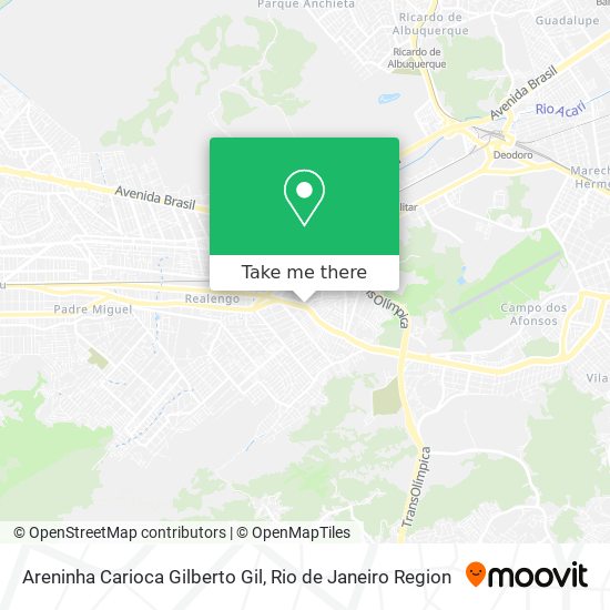 Areninha Carioca Gilberto Gil map