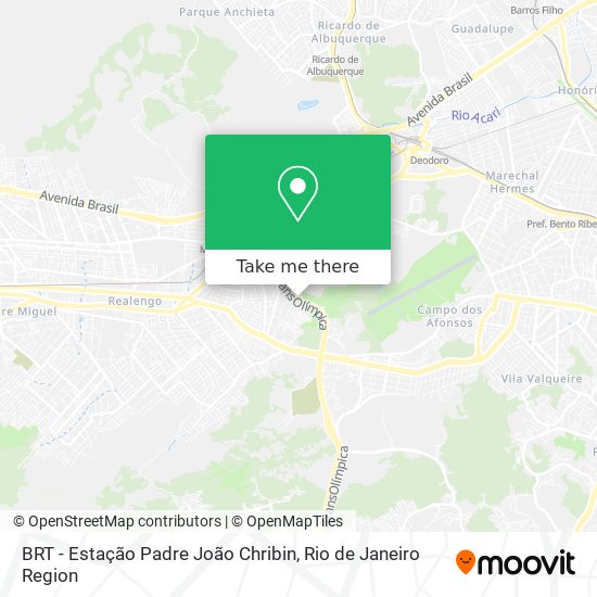 Mapa BRT - Estação Padre João Chribin