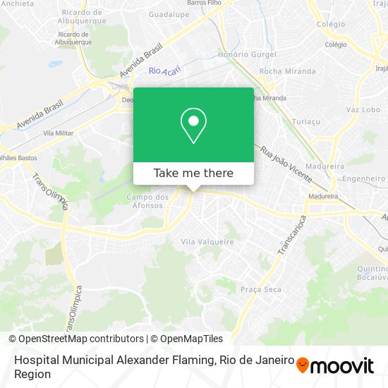 Hospital Municipal Alexander Flaming map