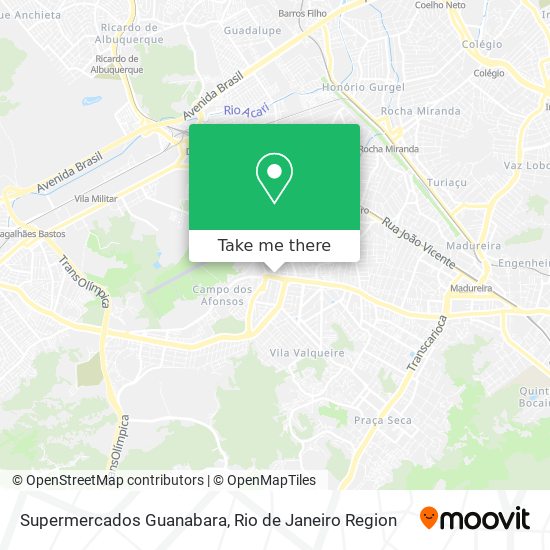 Mapa Supermercados Guanabara