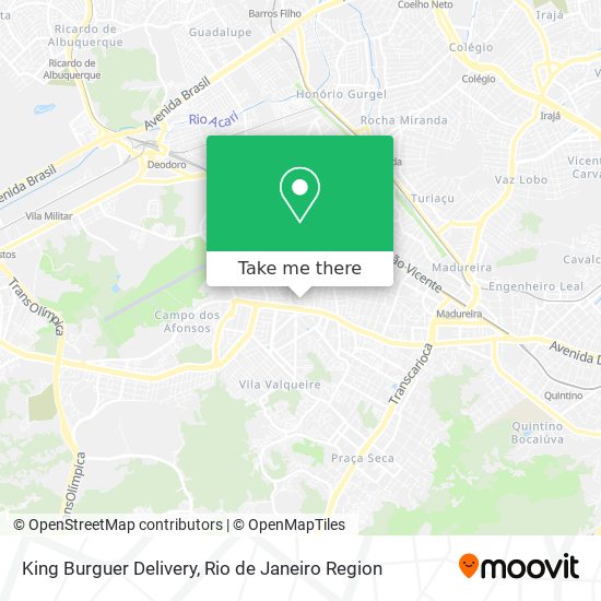 King Burguer Delivery map
