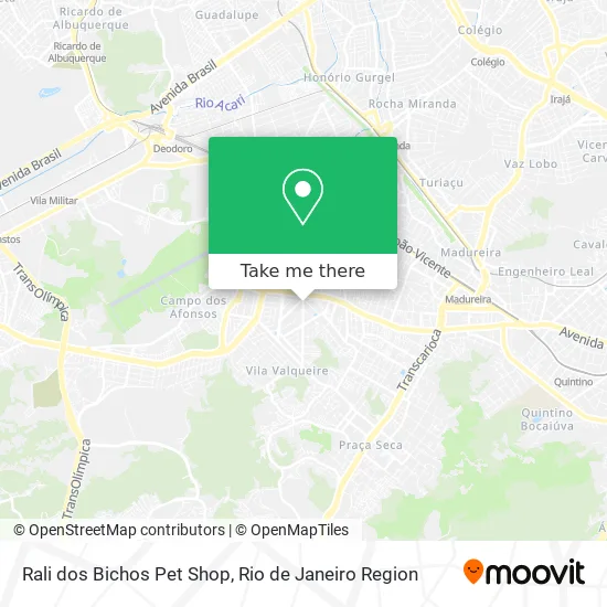 Rali dos Bichos Pet Shop map