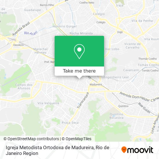 Igreja Metodista Ortodoxa de Madureira map