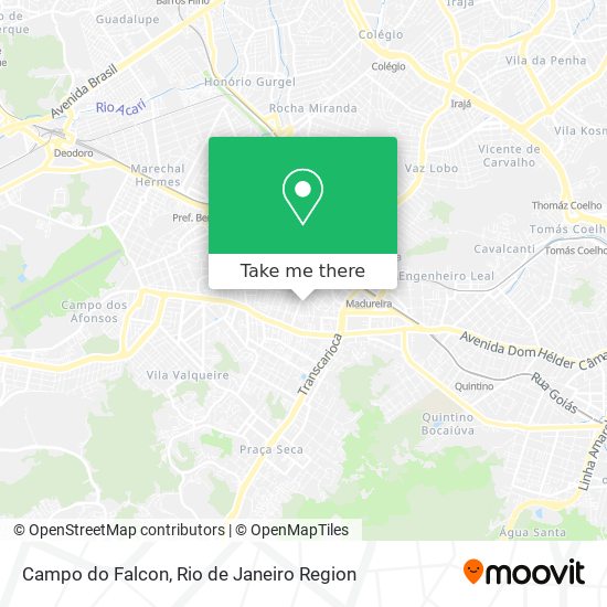 Campo do Falcon map