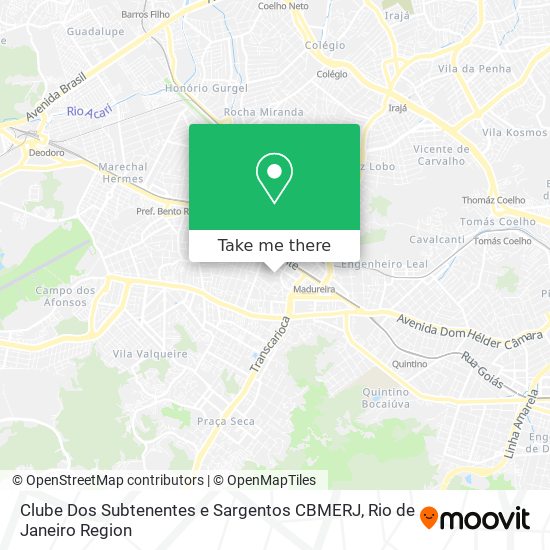 Clube Dos Subtenentes e Sargentos CBMERJ map