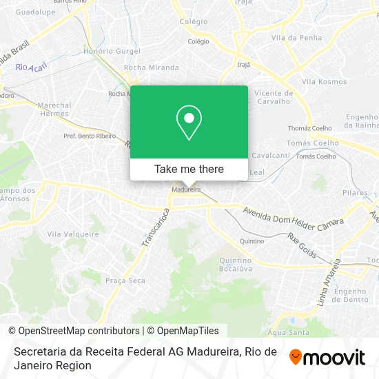 Secretaria da Receita Federal AG Madureira map