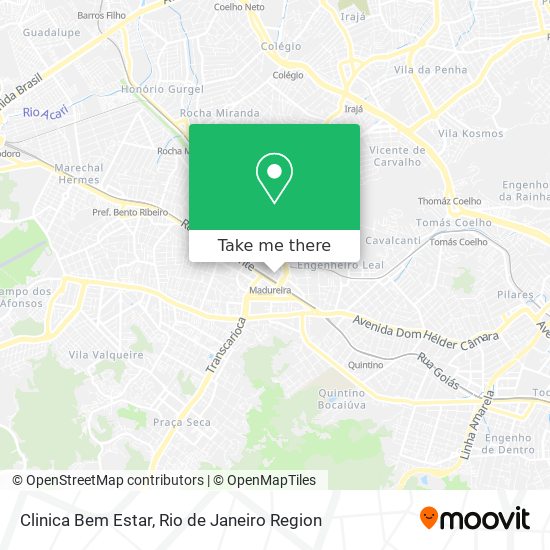 Clinica Bem Estar map