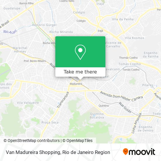 Mapa Van Madureira Shopping