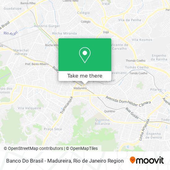 Banco Do Brasil - Madureira map