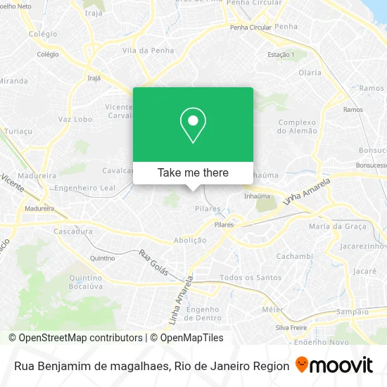 Rua Benjamim de magalhaes map