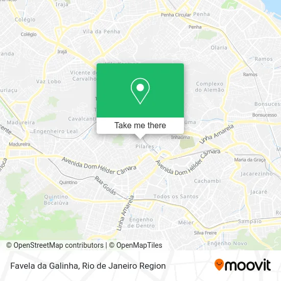 Favela da Galinha map