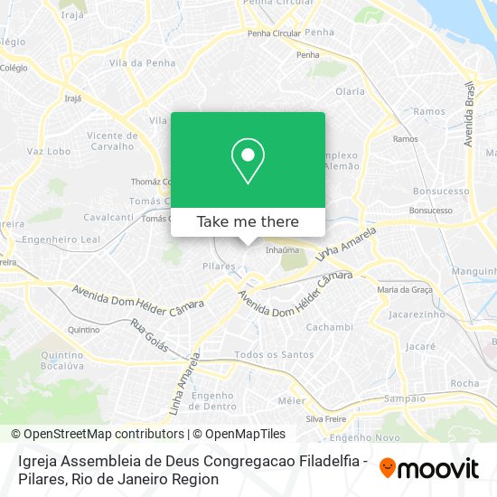 Igreja Assembleia de Deus Congregacao Filadelfia - Pilares map