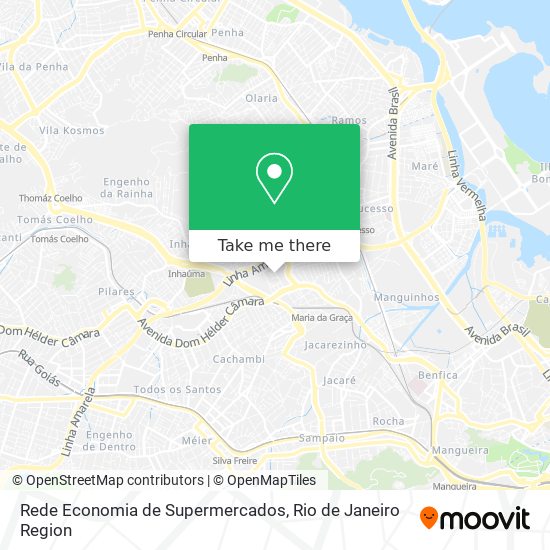 Mapa Rede Economia de Supermercados