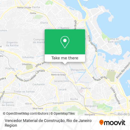 Vencedor Material de Construção map