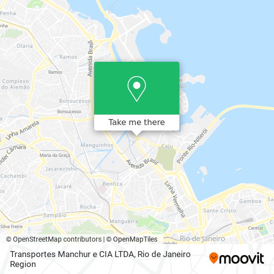 Mapa Transportes Manchur e CIA LTDA