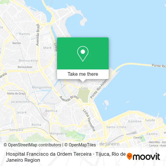 Hospital Francisco da Ordem Terceira - Tijuca map