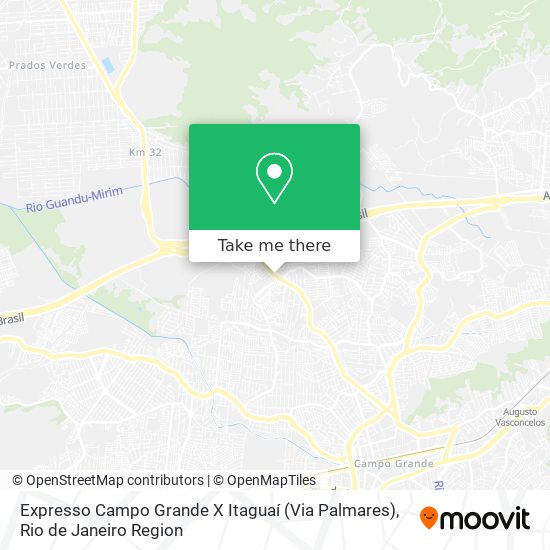 Expresso Campo Grande X Itaguaí (Via Palmares) map