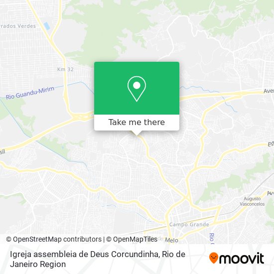 Igreja assembleia de Deus Corcundinha map