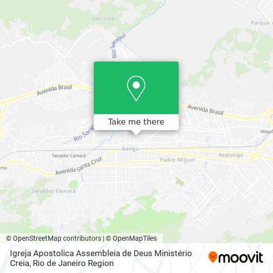 Mapa Igreja Apostolica Assembleia de Deus Ministério Creia