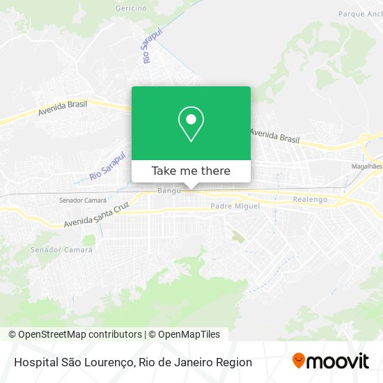 Hospital São Lourenço map