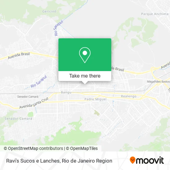 Ravi's Sucos e Lanches map