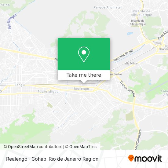 Mapa Realengo - Cohab