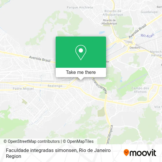 Faculdade integradas simonsen map