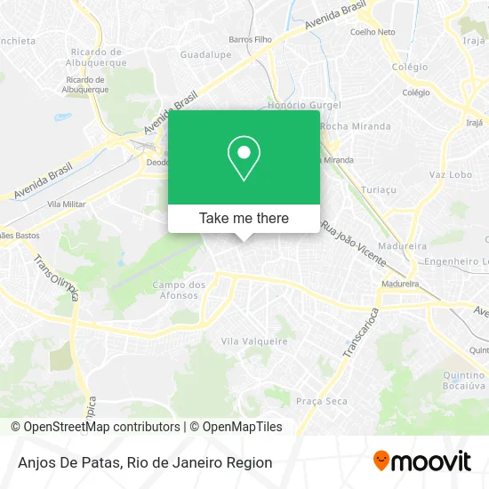 Anjos De Patas map