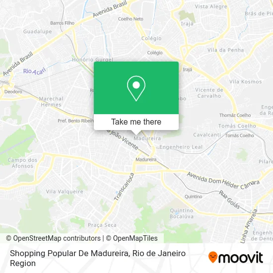 Shopping Popular De Madureira map