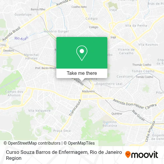 Curso Souza Barros de Enfermagem map