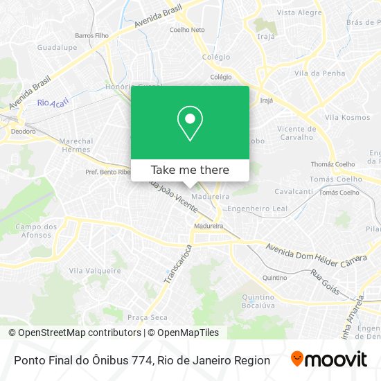 Ponto Final do Ônibus 774 map