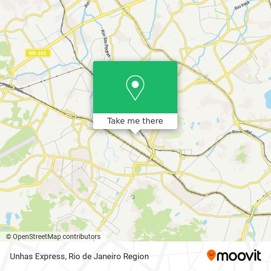 Unhas Express map