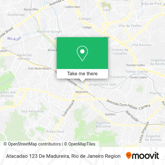 Atacadao 123 De Madureira map