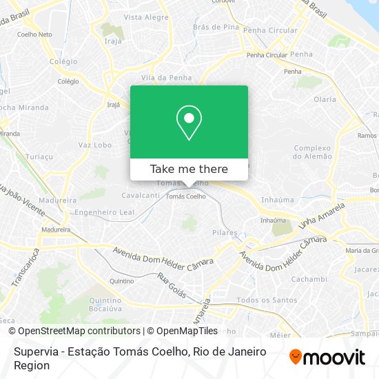Supervia - Estação Tomás Coelho map