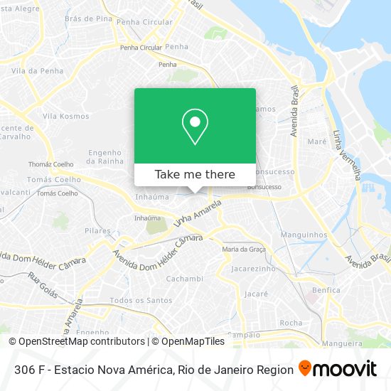 306 F - Estacio Nova América map