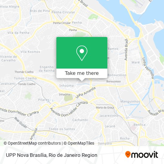 UPP Nova Brasília map