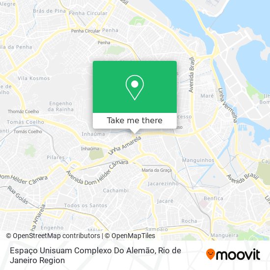 Espaço Unisuam Complexo Do Alemão map