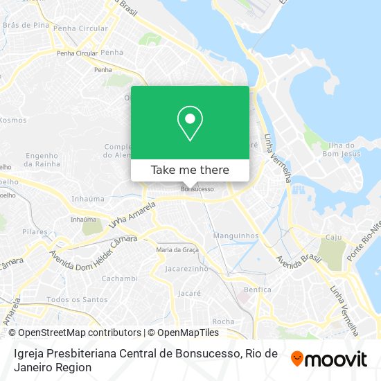 Igreja Presbiteriana Central de Bonsucesso map