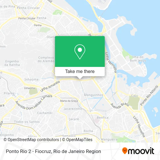 Ponto Rio 2 - Fiocruz map