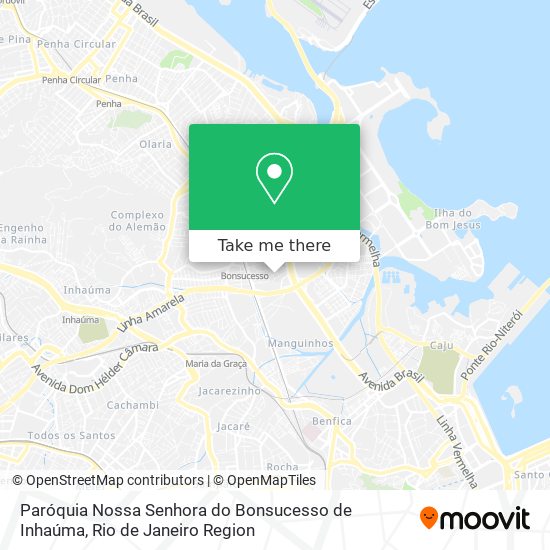 Paróquia Nossa Senhora do Bonsucesso de Inhaúma map